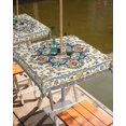thumbnail image 2 of Fsddascl Boho Ethnic Rustic Outdoor Tablecloth - 60x60 Inch Square Dining Table Cover, American Southwest Antique Waterproof Outdoor Table Cloth with Umbrella Hole & Zipper for Picnic/Patio/Party, 2 of 7