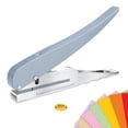thumbnail image 2 of Single Hole Punch, Heavy Duty Hole Puncher Single, Paper Punch Portable Hand Held Long Reach Hole Punch 8mm,1 x Paper hole punch,Silver Gray, 2 of 8
