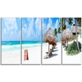 thumbnail image 2 of Caribbean Coast in Tulum Mexico - Modern Seascape Canvas Artwork, 2 of 3