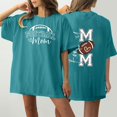 thumbnail image 2 of Tops Cortos para las Mujeres, Doble Cara Impreso Cuello Redondo Gota Hombro Camiseta, Top Estirable Casual, 2 of 5