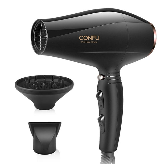 CONFU Professional Ionic Salon Hair Dryer 1875 Watt Negative Ions Ceramic Quick Drying Blow Dryer
