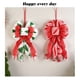 thumbnail image 5 of Adorno Navideño con Lazo para Árbol | Cinta Roja y Blanca de Doble Capa con Detalles Dorados Brillantes | Decoración Navideña de Tela Duradera para Árboles de Navidad, Coronas, Regalos y Repisas., 5 of 6