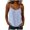 *Light Blue, variant on VBVC Women's Cotton-Linen V Neck Spaghetti Strap Camisole , Ladies' Striped Sleeveless Tank Top , Summer Office Layering Shirt For Women,Black,S-2XL