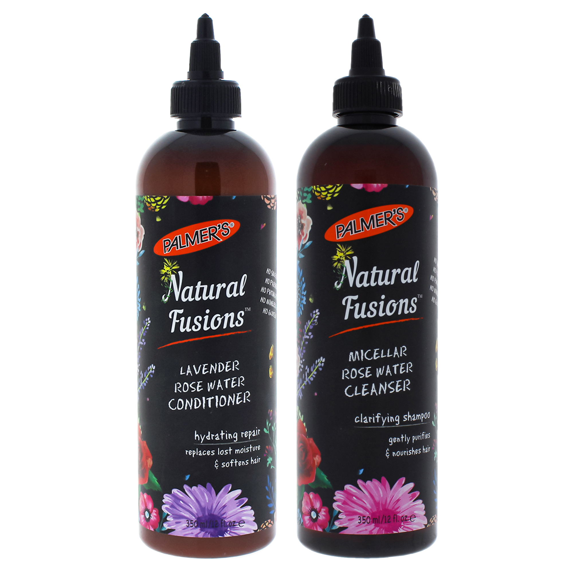 2 Pack Palmers Natural Fusions Micellar Rose Water Cleanser