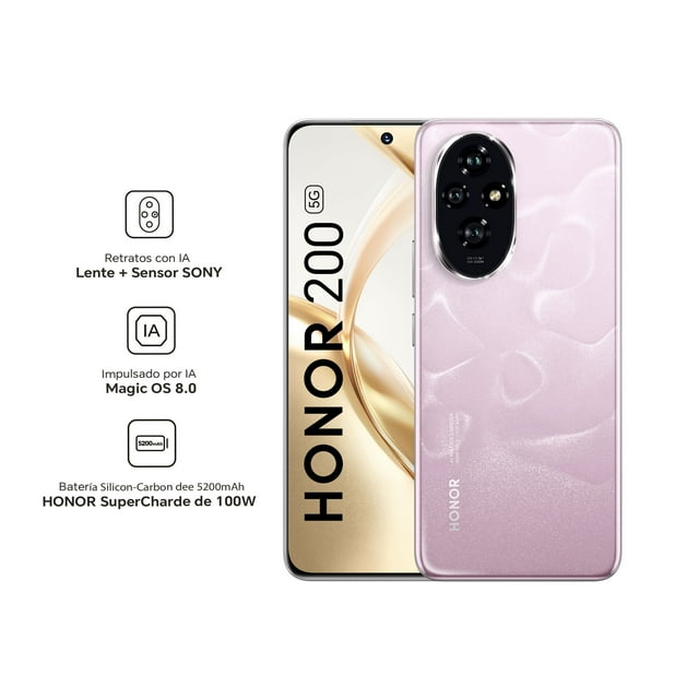 Smartphone Honor 200 256GB 12GB Rosa