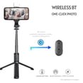 thumbnail image 3 of Multifunctional Wireless BT Selfie Stick Portable Extendable Tripod Stand with Fill Light 104.5cm Max. Length Remote Control for Vlog Video Group Photo Selfies Live Stream, 3 of 7