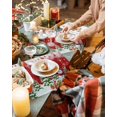 thumbnail image 3 of Christmas Snowman Placemats Set of 4 Xmas Tree Socks Ball Winter Red Heat Insulation Washable Place Mats, Rustic Non-Slip Table Mats for Dining Table Party Kitchen Decor,13x19 Inch, 3 of 4