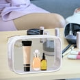 thumbnail image 4 of Transparent PVC Makeup Bag, Large Capacity Cosmetic Storage Organizer with Zipper, Portable Travel Toiletry Bag for Women & Men, Clear Plastic Wash Bag for Toiletries and Personal Care Items, 4 of 4