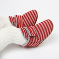 thumbnail image 3 of yinguo warm stay winter girl baby shoes crib boy slipper non-slip on bootie baby shoes red 3-6 months, 3 of 5