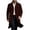 Red, variant on Men Long Overcoat Lapel Collar Button Front Oversized Jacket with Pocket,Warm Windproof Fall Winter Daily Casual Comfy Wear,Red,XL