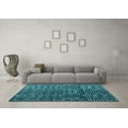 thumbnail image 3 of Ahgly Company Indoor Rectangle Abstract Light Blue Modern Area Rugs, 2' x 3', 3 of 4