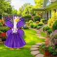 thumbnail image 5 of Butterfly Fairy Porch Goose Outfit 4 Color Options For 19-23 Inch Lawn Geese Spring And Summer Tutu Set With Wings Wand And Flower Headband For Yard Decor, 5 of 9