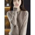 thumbnail image 5 of Trendy 2025 Women's Knit Cardigan - Lightweight Long Sleeve Round Neck Open Front Sweater ( Loose Fit, Elegant & Versatile), 5 of 22