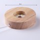 thumbnail image 4 of Pirámide Pirámide Decoración Eléctrico Soporte de pantalla LED de madera para decoración de base de lámpara de pirámide de orgonita de cristal (blanco), 4 of 4