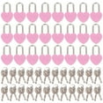 thumbnail image 1 of MasteelfCA 24pcs Small Metal Padlock Heart Shaped Padlock Mini Diary Book Lock with Keys, 1 of 7