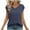 Navy, variant on Timegard Summer Tops for Women V Neck Cap Sleeve Solid Color Blouse Travel Casual Loose Comfy Tee Shirts