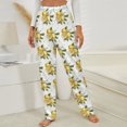 thumbnail image 3 of Fresh Fruit Lemons Winter Female Pants Flannel High Waist Women Pants Lady Warm Straight Leg Plush Trousers, 3 of 7