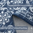thumbnail image 3 of HOMERRY Vintage Washable Rugs 5' x 7' Area Rugs for Living Room Moroccan Floral Print Rug Indoor Non-Slip Floor Cover, Blue, 3 of 5