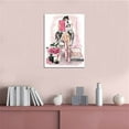 thumbnail image 5 of Loodaent Christmas Gift Flowers Perfume Handbag Pink Makeup Wall Decor 12" x 16" Framed Canvas Art Prints, 5 of 6