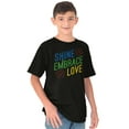 thumbnail image 5 of Shine Embrace Autistic Awareness Crewneck T Shirts Boy Girl Teen Brisco Brands XS, 5 of 6