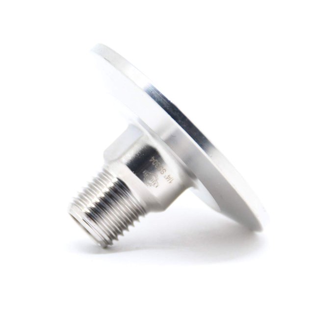 QiiMii 1,5"" Tri Clamp Tri Clover Accesorios a NPT 1/4"" Adaptador de rosca macho SS304