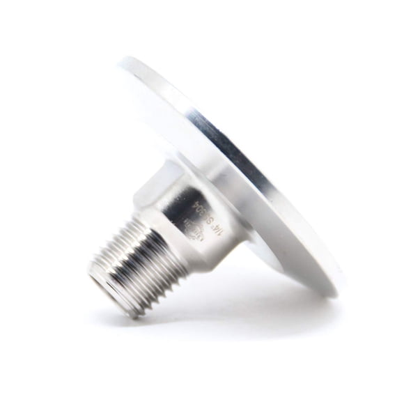 QiiMii 1,5"" Tri Clamp Tri Clover Accesorios a NPT 1/4"" Adaptador de rosca macho SS304