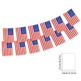 thumbnail image 3 of 196 Inch USA Bunting Flags Set of 20, 5.5x8.3 Inch Each Nylon Flag Garland for Football Matches Viewing, Fan Themed Party Bar Atmosphere Decoration, 3 of 6