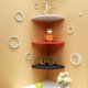 thumbnail image 2 of 1 estante esquinero montado en la pared., 2 of 3