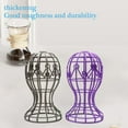 thumbnail image 3 of Wig Stand Rack Plastic Head Shaped Designs for Long and Short Hair Display, 3 of 14