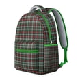 thumbnail image 2 of Moroccan Geometric Backpack Abstract Plaid and Checkerboard Design Colorful School Bag for Students, 2 of 6