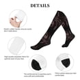 thumbnail image 5 of Lsque Spider with Skull Pattern Sport Compression Socks for Men & Women 15-20 mmHg Knee High Nurse Pregnant Running Medical and Travel Athletic, 5 of 6