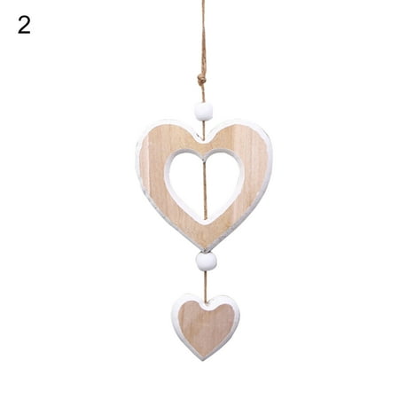 

Trayknick Heart Shape DIY Hanging Pendant Wood Wall Embellishments Wedding Pendant Home Decor