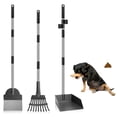 thumbnail image 1 of LUFFWELL Pelle à Caca pour Chien, Pelle à Caca à Manche Ajustable avec Plateau, Ensemble Râteau et Pelle de 3, Pelle à Caca en Acier Inoxydable pour Petits et Moyens Chiens,, 1 of 7
