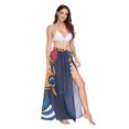 thumbnail image 2 of FORMRS Womens Beach Sarong Semi-Sheer Bikini Wrap Skirt Swimsuit Cover-ups, Blue Dog Artist, 2 of 7