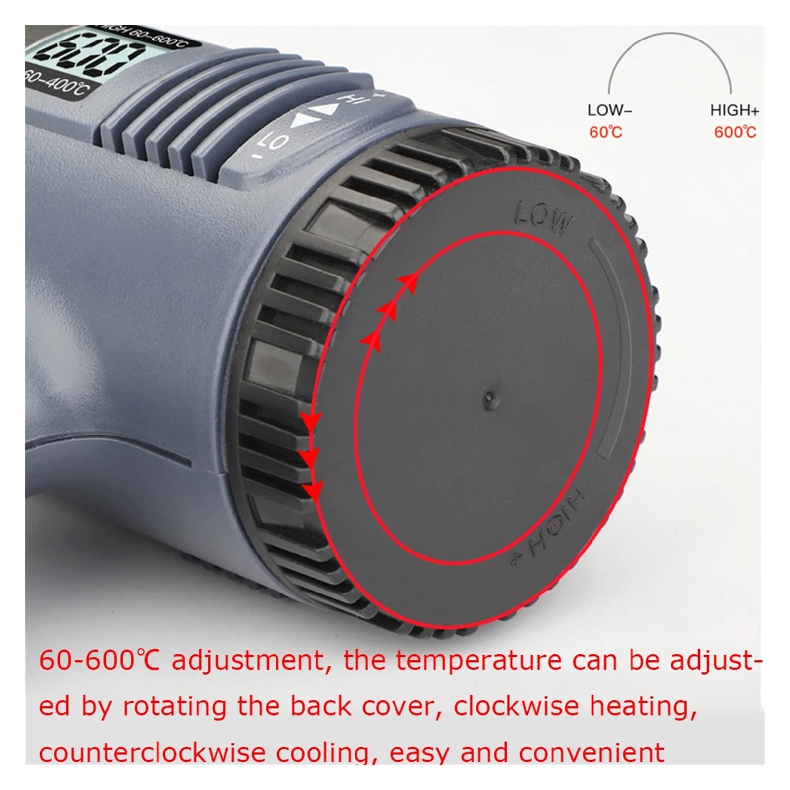 Heat Gun 2000W Variable Advanced Electric Hot Air Gun Advanced Hot Air Gun Temperatures Adjustable Electric Heat Gun ,Variable Temperature