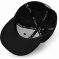 thumbnail image 6 of EaseDay Unisex Snapback Hat, Classic Flat Brim Baseball Cap with Adjustable Plain Tone Strap, High Top Blank Style Golfing Headwear, Black, 1-Pack, 6 of 6