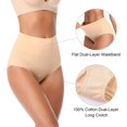 thumbnail image 5 of YAZI Womens Underwear,Cotton High Waist Underwear for Women Full Coverage Soft Comfortable Briefs Panty Multipack, 5 of 14