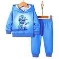 thumbnail image 6 of Zshosam Kids Clothes Boys Clothes 2pcs Little Boy Color Block Hoodie + Jogger Pants, Boys Fall Outfits Set Size 2T 3T,(Blue 2-3 Years), 6 of 9