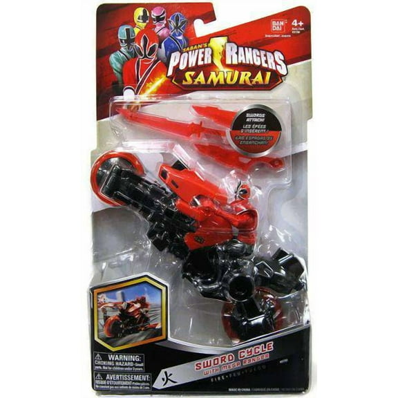 Power Rangers Samurai Red Sword Cycle with Mega Ranger Action Figure