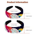 thumbnail image 3 of Rainbow Unicorn Headband for Women Girls - Head Band Wide Hairband Hair Accessories, 3 of 6