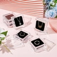thumbnail image 6 of 6 pcs Acrylic Ring Box with Velvet 2.3x2.3inch Transparent Crystal Ring Gift Boxes with Magnetic Clasps for Wedding Proposal Jewelry Presentation Gift Box for Rings Earrings for DIY, 6 of 7