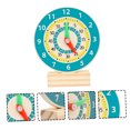 thumbnail image 4 of SHOWERORO Clock Learning For Kids Wooden Cognitive Training Learning 1Set, 4 of 8