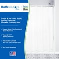 thumbnail image 2 of Kenney® Twist & Fit™ No Tools, Rust-Resistant Coated Steel, Spring Tension, Shower Curtain Rod, 42-72", White, 2 of 10
