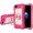 Hot Pink, variant on Drop Proof Case for iPhone 6/ iPhone 6S (4.7 inch), 360°Metal Rotating Ring Holder Kickstand Built-in Magnetic Car Mount Heavy Duty Hard PC Soft Silicone Shockproof Case, Rainbow Pink