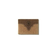 ARIAT ARIAT Bifold Wallet Floral Embossing with Overlay and Debossed Logo