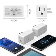 HITRENDS 3-Pack Multi Plug Outlet, 3 Outlet Wall Expander, 15A Outlet Splitter for Living Rooms and Bedrooms