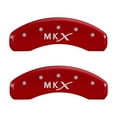 thumbnail image 5 of MGP 4 Caliper Covers Engraved Front Lincoln Engraved Rear MKX Red finish silver ch, 5 of 6