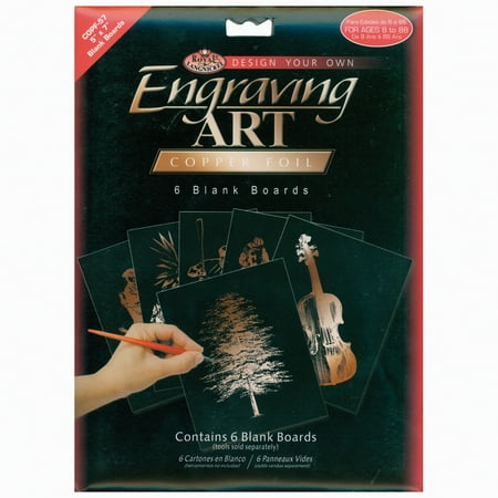 UPC: 0090672001788 | Foil Engraving Art Blank Boards 5 X7  6/Pkg-Copper