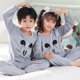 thumbnail image 1 of Spiderman Marvels Conjunto de pijamas para niños Otoño e invierno Franela Cálida engrosada Traje de servicio a domicilio para niñas Niños Bebé Pijamas10 altura 105-115 cm Gao Jinjia LED, 1 of 2