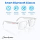 thumbnail image 3 of Gafas inteligentes Emerhome Bluetooth para hombres y mujeres con lente transparente, 3 of 7